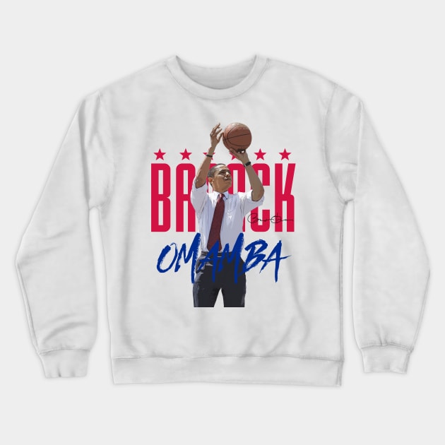 Barack Obama Crewneck Sweatshirt by Juantamad